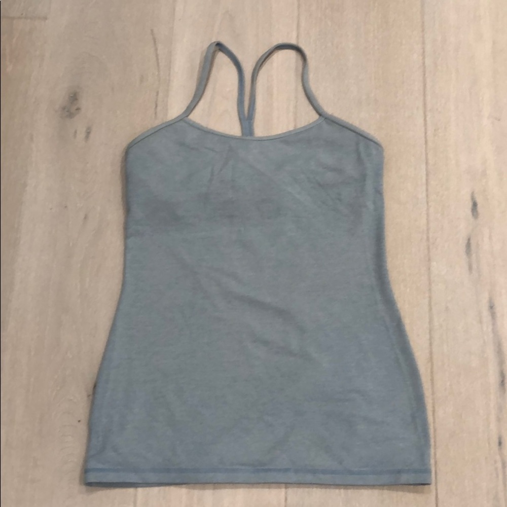 Lululemon power Y tank in powder blue